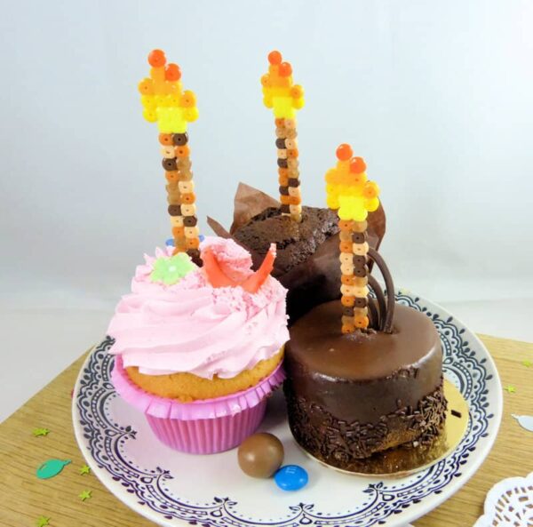Minecraftowe świeczki urodzinowe 3