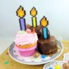 Pikselowe świeczki urodzinowe 1